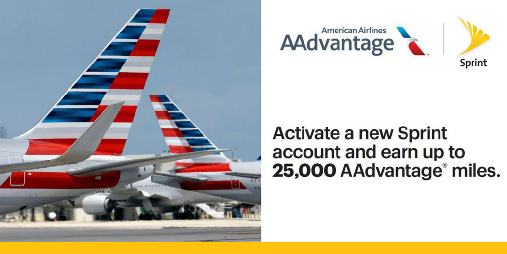 AdcommSSP's tweet photo. Calling all travelers and AAdvantage Members! Want to escape this bitter cold and take a vacation? Switching to Sprint can make that dream a reality. Switch today and AAdvantage members get 25,000 Bonus Miles just for opening an account! Call us at 301-593-6105 and find out how! https://t.co/laBBGpOple