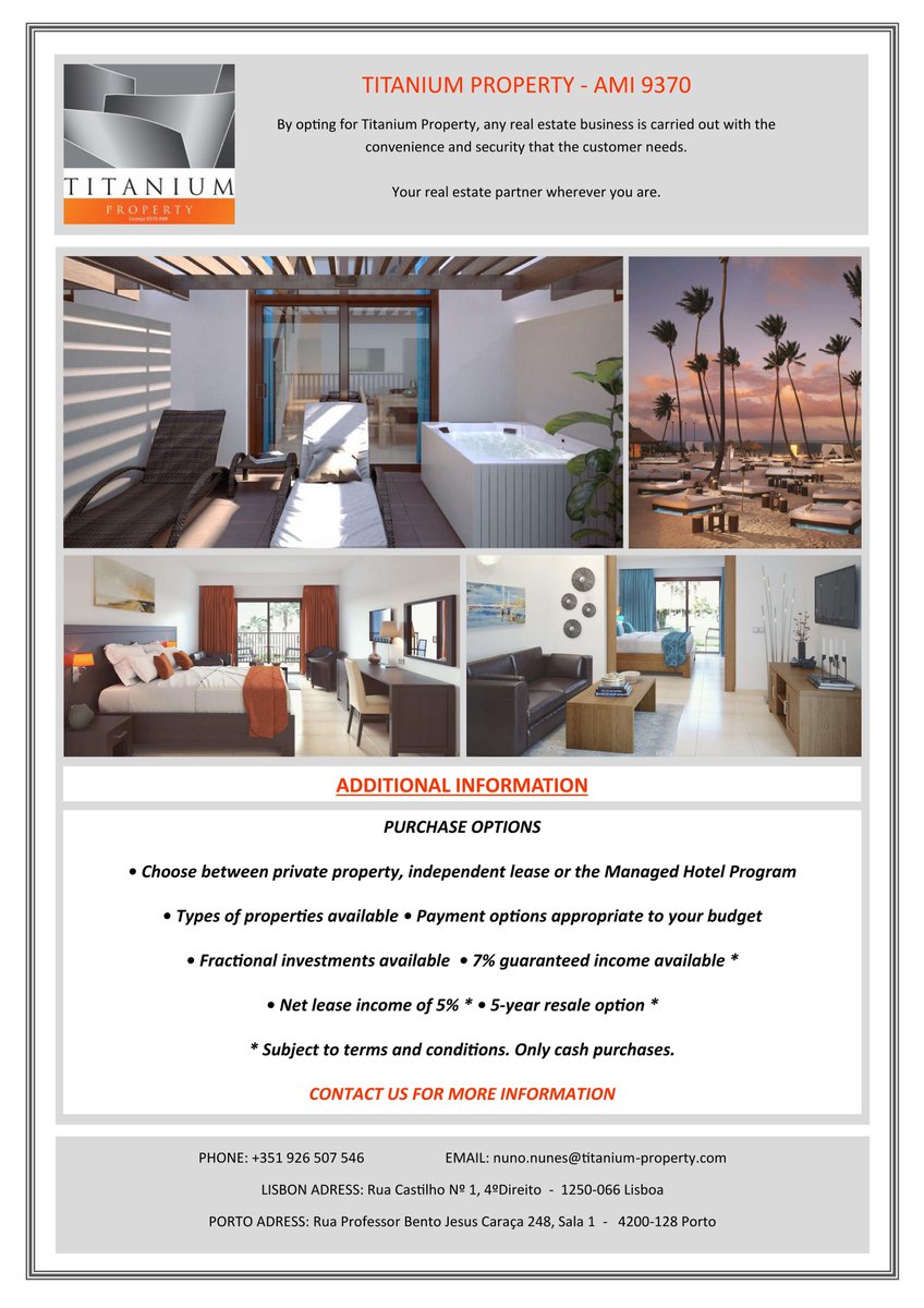 Exclusive hotel apartments in Cape Verde.
White Sand Hotel &amp; SPA.