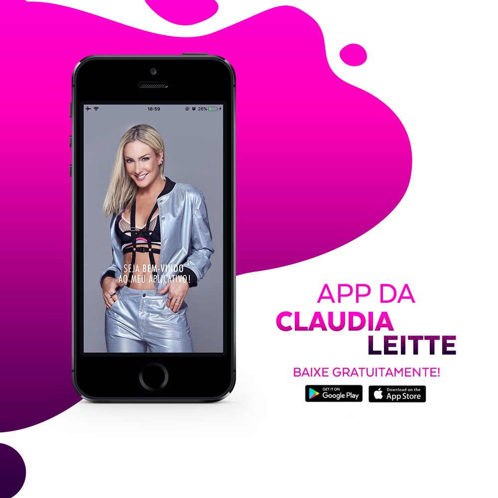 ClaudiaLeitte's tweet photo. O #APPClaudiaLeitte já está disponível! Baixe agora e não esqueça de acompanhar a live de lançamento do aplicativo no Instagram de Claudia! 📱
Hoje, a partir das 19h - horário de Brasília

https://t.co/EWvY1qq2TG

#ClaudiaLeitte https://t.co/37IVQvYqbb