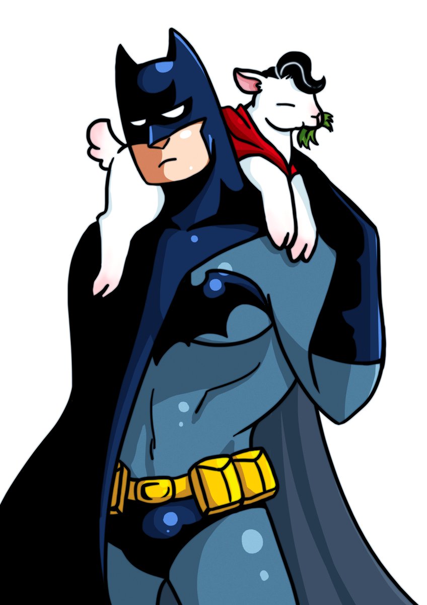 ella3375's tweet photo. #SuperBat 🐱🐱🐱🐐 https://t.co/jozbb8Nn3k