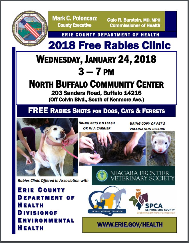 free rabies shots near me 2018