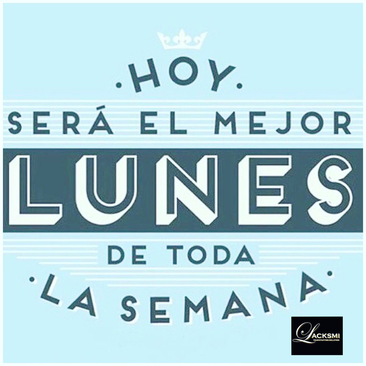LacksmiStaff's tweet photo. 🔹Hoy será el mejor lunes de toda la la SEMANA... Feliz Día ✨/
🔹Today will be the best Monday of the entire WEEK ... Happy Day ✨ https://t.co/X5LIlGWsyt