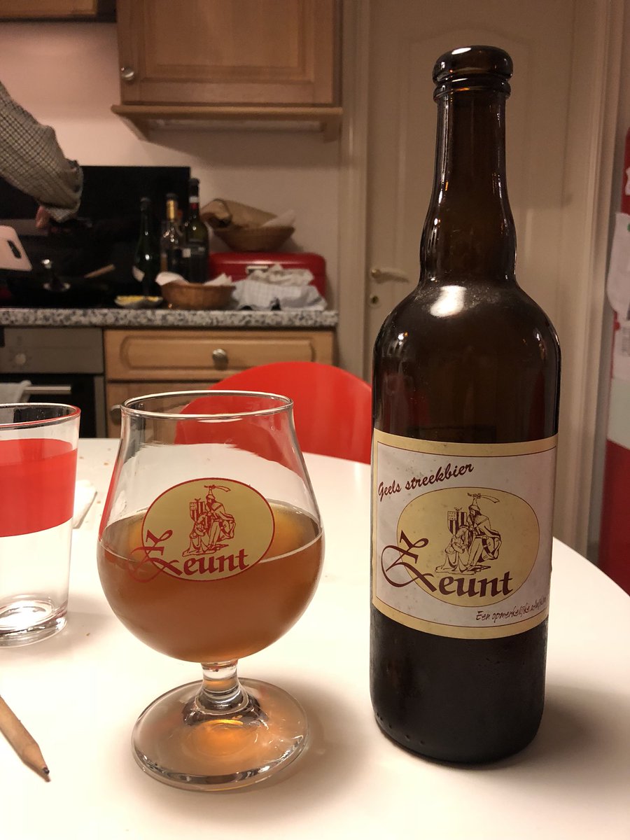 Enjoying the local Geel brewery speciality!! 👍😋