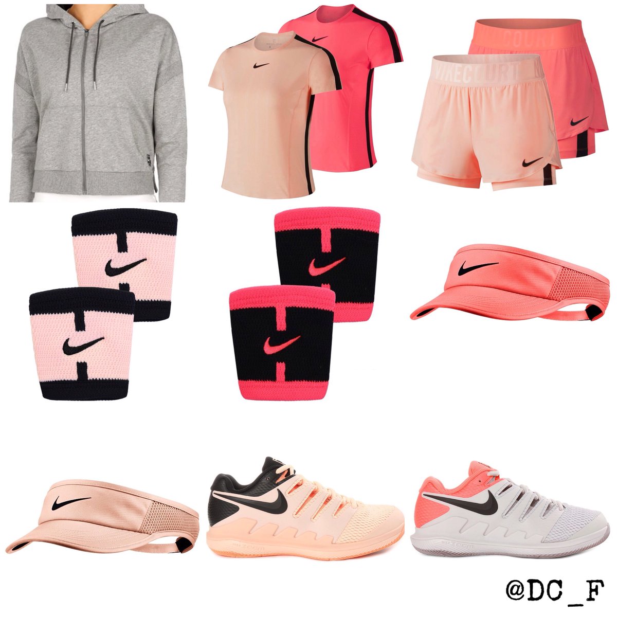 coral nike outfit