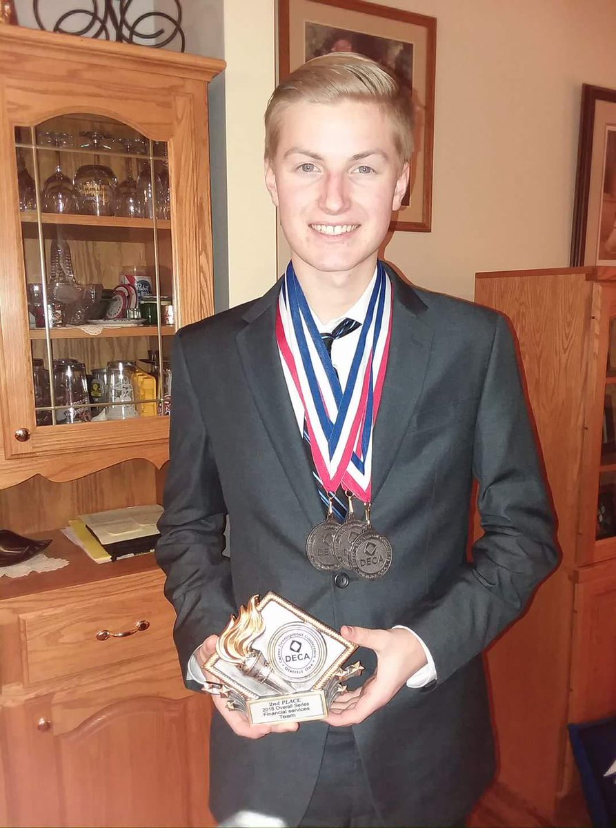 clcolb's tweet photo. @AltoonaSD #AltoonaRails @bowlcuttheyerl @colbertisaac bring home some hardware with 2nd Place in team competition at DECA Districts and are headed to State! https://t.co/75icKvxpwq
