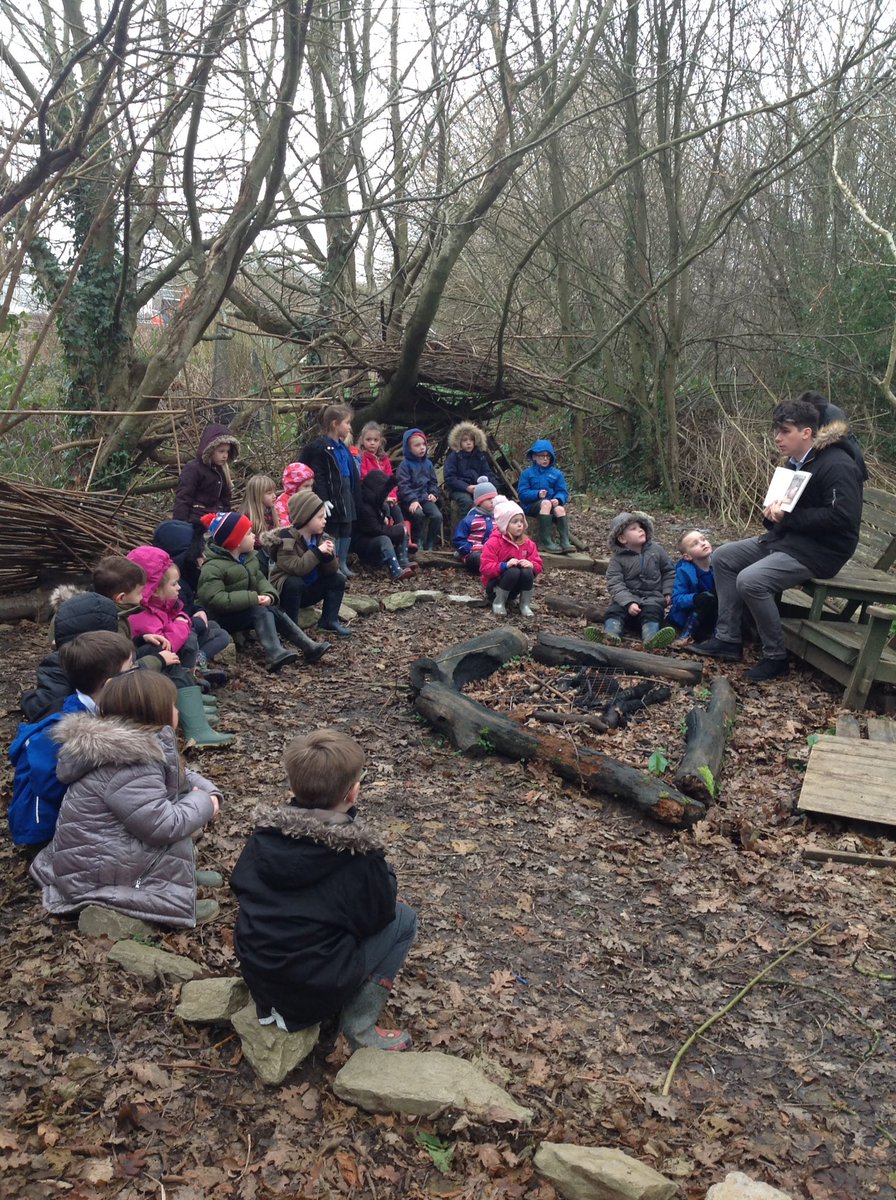 yfpsyr1's tweet photo. What an exciting day! We were left a mysterious clue which lead us to the forest area, where we found our new book - Where the Wild Things Are. https://t.co/Ayq3CJ1KTY