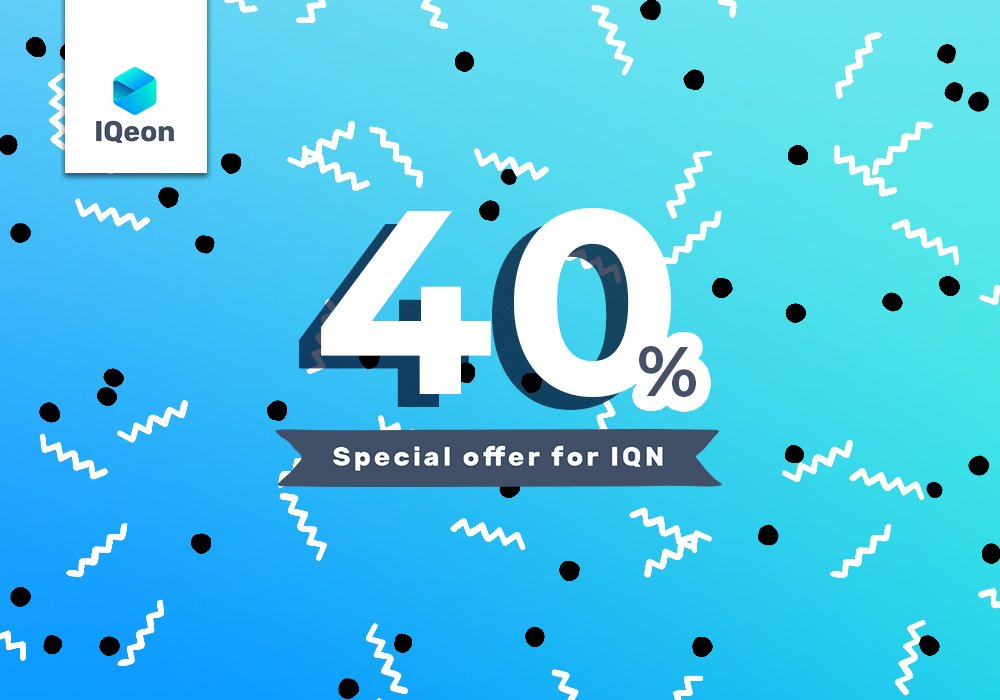 IQeon's tweet photo. Knockout prices - from January 8th until January 15th you have the opportunity to buy IQeon tokens on incredibly favorable terms: you will receive a 40% Bonus for each IQN!

https://t.co/MzWijAw033
#Gaming #Income #Crypto #Blockchain https://t.co/U2DFWuMqhP