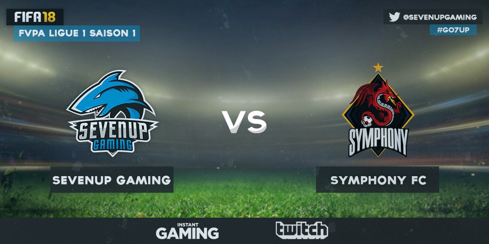 sevenupgaming's tweet photo. 🗓️ 09/01
⏰ 22H15
🏆 Ligue1 @FVPAeSport 16ème journée
@SevenUpGamingFC 🆚 SymphonyFC
Soutenez notre club tout au long de la ligue avec #Go7Up Bonne chance à tous ! #FIFA18 https://t.co/UluitaqtJG