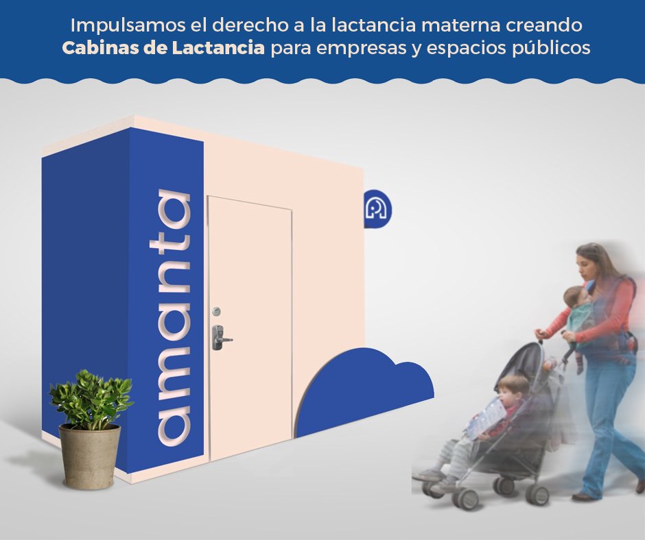 Amantamx's tweet photo. Buscamos impulsar la #lactancia dentro de empresas y espacios públicos. Es por esto que hemos desarrollado las #CabinasDeLactancia como espacios dignos para que las madres puedan continuar alimentando a su hijo de una forma fácil, dentro de un clima laboral saludable. 
#Lactarios https://t.co/OGFcfzaPO4