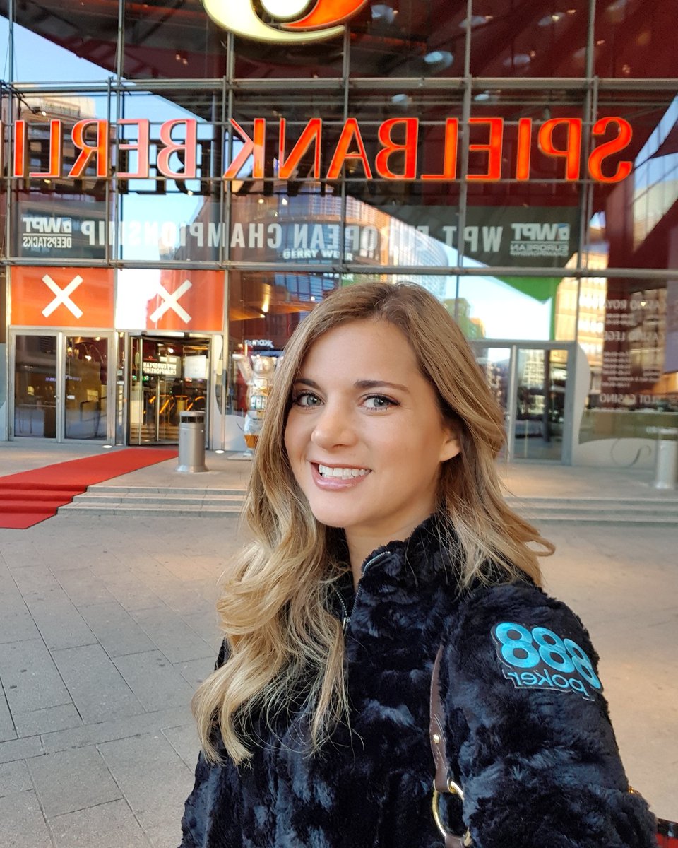 Sofia_Lovgren's tweet photo. Arrived in Berlin to play @WPT Main the next days. My first live tournament in Germany. ♣️♦️♠️♥️ #maybeanewflag 🇩🇪😜 @888poker https://t.co/UkoUCqWk79