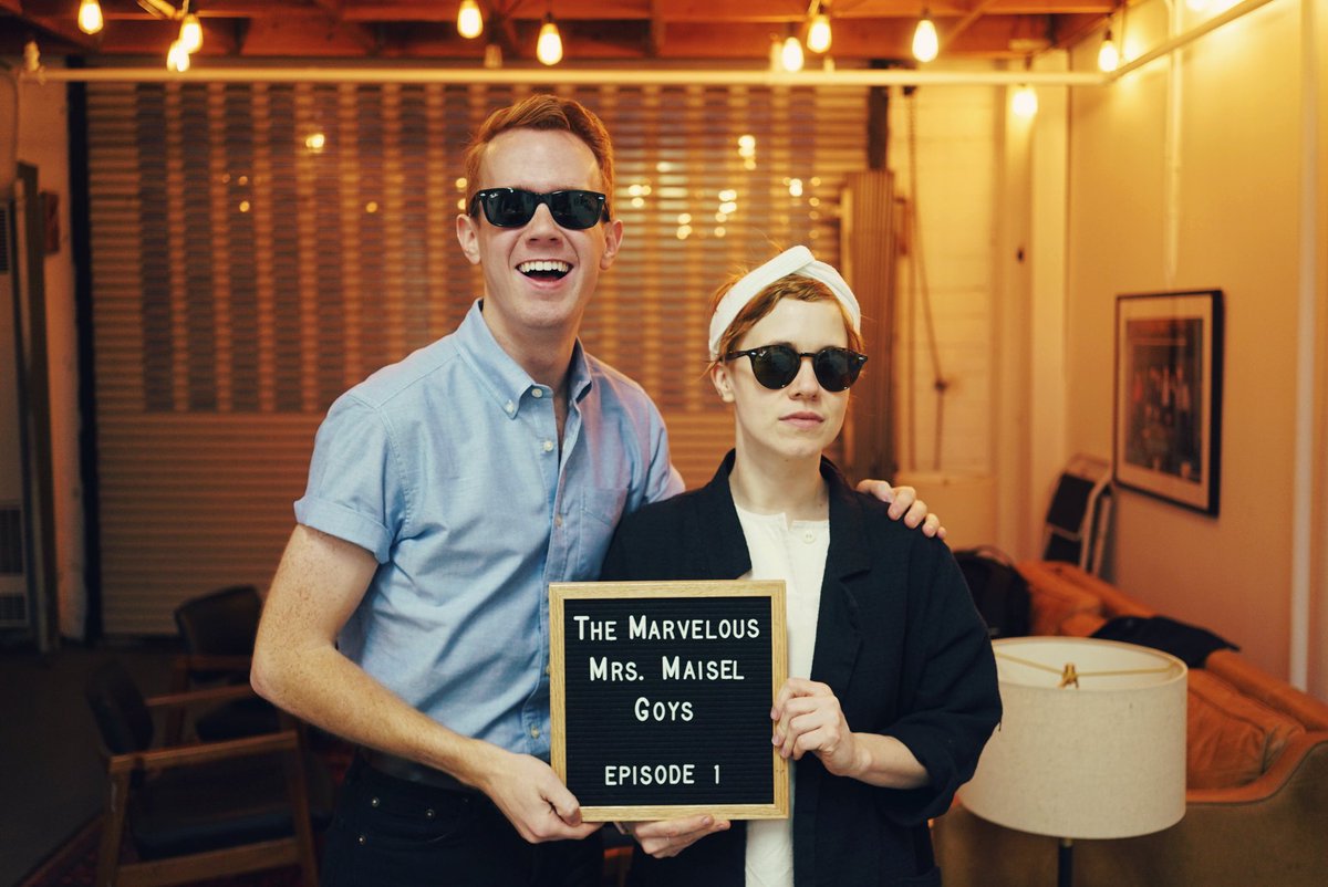 GilmoreGuysShow's tweet photo. 🚨NEW PODCAST ALERT🚨 

Kevin &amp; @alicewetterlund are so excited to bring you the Marvelous Mrs. Maisel Goys! New eps drop every Monday and we hope you enjoy it! https://t.co/rQ5Ha5vWDy https://t.co/rHRpnNJmRe