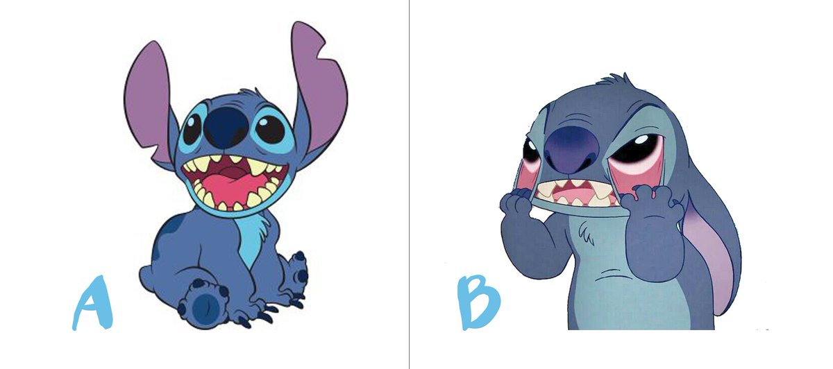 Dark__Disney's tweet photo. Y tú, qué Stitch eres hoy?  RT si A, FAV si B #OTDirecto8E https://t.co/1ZquzjaWfM