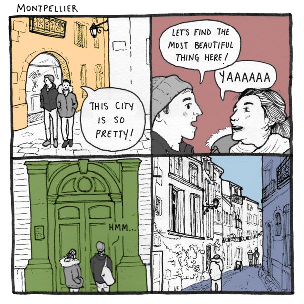 I spent the winter break in France and had intended on making several "quick and easy" comics during my stay. Turns out I am incapable of "quick and easy". Anyway, it's interesting to experiment with different styles! 
https://t.co/rQlNkuwh4c 
