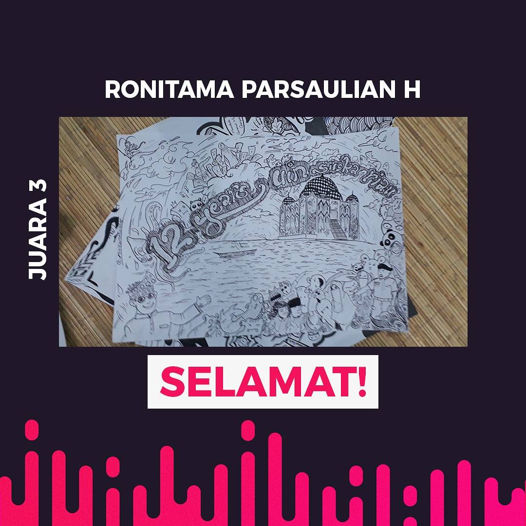 BEMUINRIAU's tweet photo. [PENGUMUMAN PEMENANG LOMBA DOODLE ART SUSKA KREATIF COMPETITION 2017]

Selamat Kepada Para Pemenang :

Juara I : Fahmi Aziz Matondang.
Juara II: Dwi Mayang Syahfitri.
Juara III : Ronitama Parsaulian H. https://t.co/55eqPjihOb