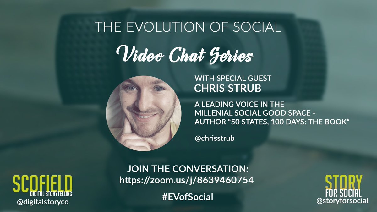 RossWoods10's tweet photo. a HUGE thanks to @ChrisStrub for being @OurManinTO's  and my special guest today on our video chat talking #socialgood. We'll have a replay ready soon and we'll share the link. #EVofSocial  And Chris for tonight...#RollTide ? https://t.co/W1UkuADWx6