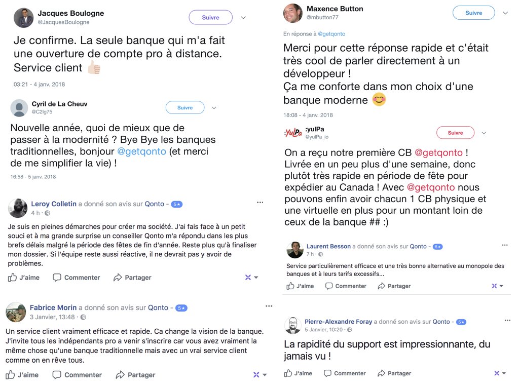 getqonto's tweet photo. Qui a dit que les lundis étaient difficiles ? Certainement pas nous avec autant d'amour de la part de nos users ! 😍 Merci à tous pour votre confiance ! #ProudOfOurUSers #QontoLove https://t.co/CAd7DTIR7j