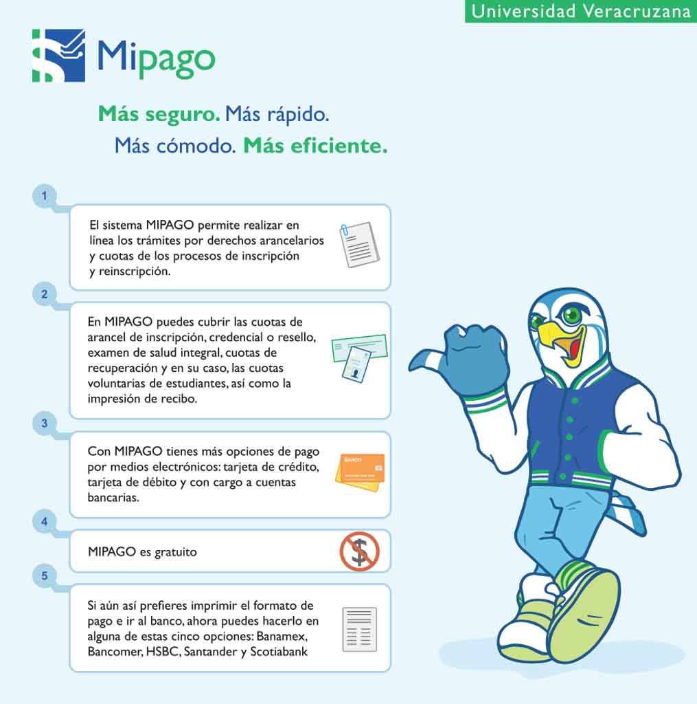 UVeracruzanaMx's tweet photo. #EstudianteUV
El sistema #MiPago te permite realizar tus pagos escolares en línea de forma rápida y segura.
¡Conócelo! https://t.co/A6z8sNMpcD