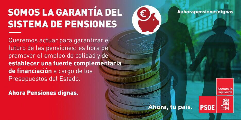 Resultado de imagen de LA APUESTA SOCIALISTA POR EL SISTEMA PÚBLICO DE PENSIONES