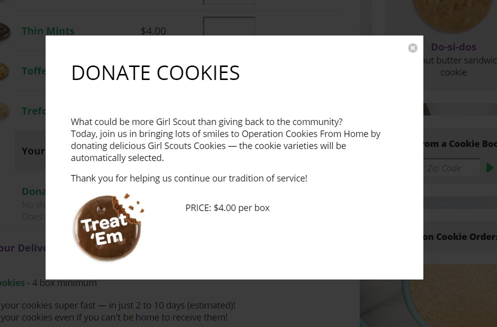 So far 10 boxes of girl scout cookies are on our way to our troops! Let's make some more people very happy through Operation Cookies from Home: DigitalCookie.GirlScouts.org/scout/vivian97…