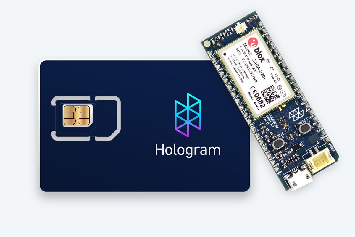 Hologram's tweet photo. Big News! Today we launched Multi-Factor Authentication for IoT and a new Global Dash Cellular Board. https://t.co/yYbguffPZ1 https://t.co/rVgncmDEbU