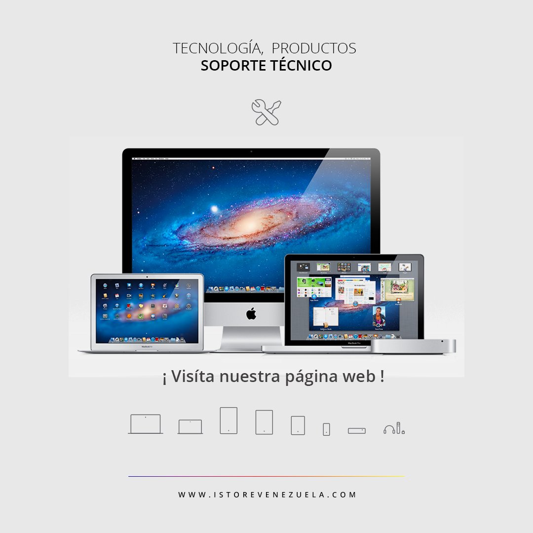 iStore_Ve's tweet photo. #iStoreVzla te ofrece la mejor tecnología, los más recientes productos y un soporte técnico de calidad. El mundo avanza de forma acelerada y nosotros no podemos quedarnos atrás https://t.co/Jmg7Rt0lp8 https://t.co/CNKAxnZvt9