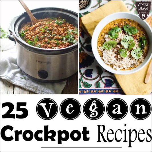 Meal prep with ease #vegan #crockpot #slowcooker babygizmo.com/25-vegan-crock…