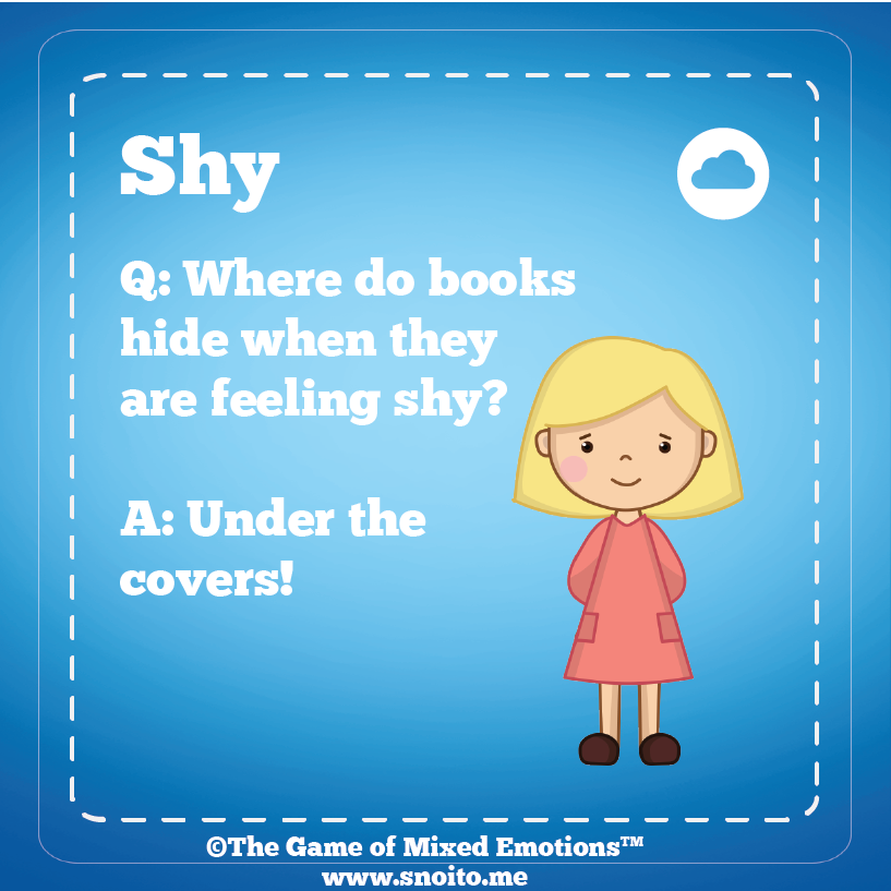 MxdEmotionsGame's tweet photo. She feels shy today. Her shyness is not permanent, but implied if you say, "she's shy." 
#WordsMatter #EmotionsMatter

https://t.co/cjHYXmzCb4 @TheresaClaireCT

#parents #Feelings #mindfulness #MotivationMonday  #SchoolPsych #MotivationMonday https://t.co/Hjozg0F0QY