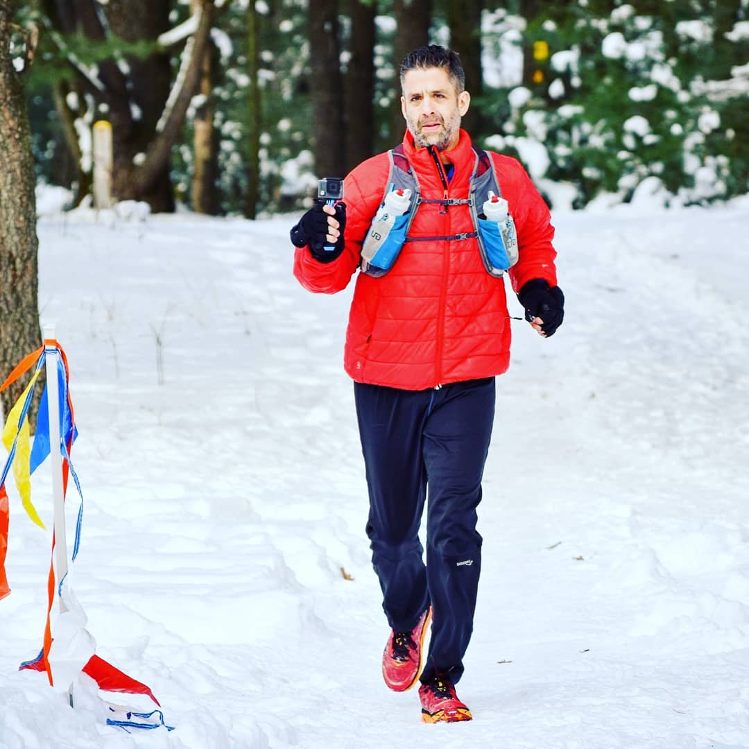 dieselRuns's tweet photo. Amazing weekend running around in the beautiful winter snow with these two. Race organizers of the Yankee Springs Winter Challenge made it easy to remember it with this customizable snow globe! #runnerBliss #nuunLove #runStrong #GoRarebits https://t.co/h3UYAEijYf