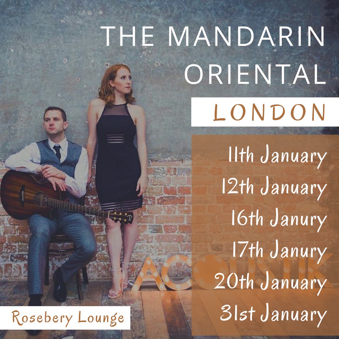 We are super excited to start our residency at this beautiful hotel. Come along on these dates to see us perform in the Rosebery Lounge. Live music and the best cocktails in London ✨ 6.30pm - 9pm. We look forward to seeing some familiar faces🍹