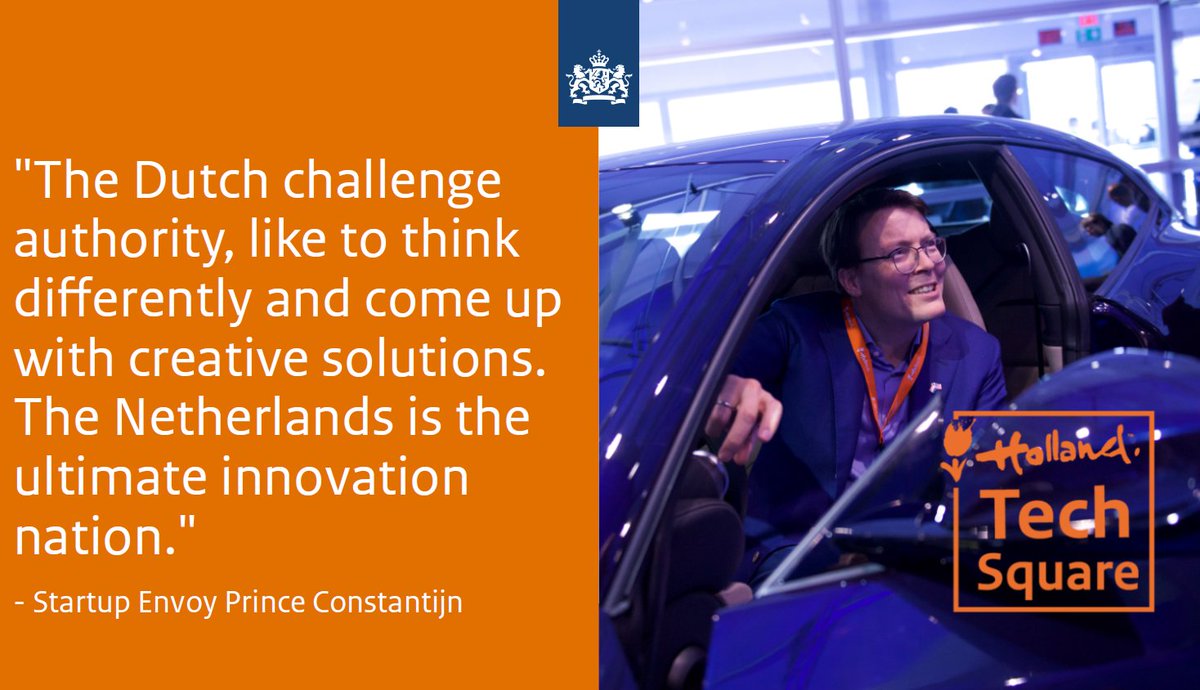 NLintheUSA's tweet photo. Holland is the 3rd most innovative country. The hottest startups are present at tech show #CES2018, together with Startup Envoy Prince @Constantijn14. Dutch tech improving our lives #HollandCES https://t.co/QeYRuJPHxz https://t.co/LoSMTazp8o