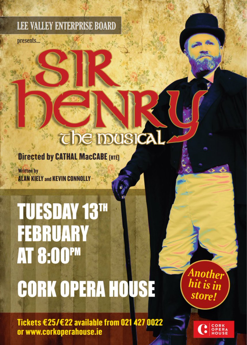 Looking forward to out trip to <a href="/CorkOperaHouse/">Cork Opera House</a> #SirHenry