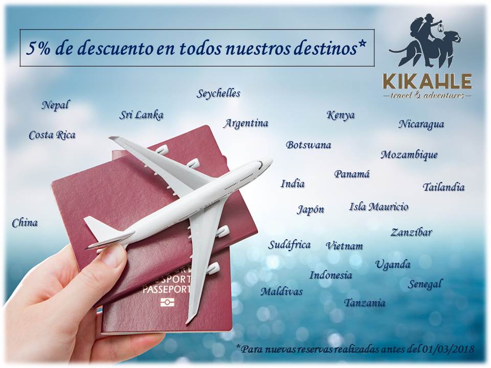 En Kikahle también empezamos la semana de #rebajas. ¿Donde te apetece perderte?. Contáctanos! #viajar #HoneyMoon #Africa #Asia #centroamerica #viajesamedida #viajesprivados #KikahleTravel