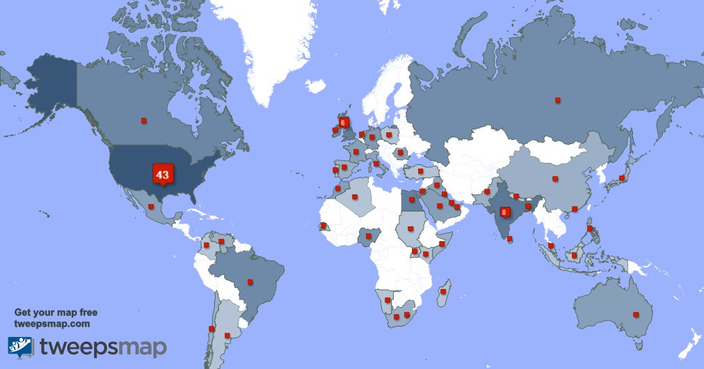 support4quicken's tweet photo. My followers are in USA(40%), India(7%)... Get your map too: https://t.co/l6Z2cTtG5Y https://t.co/0P77hfptHb