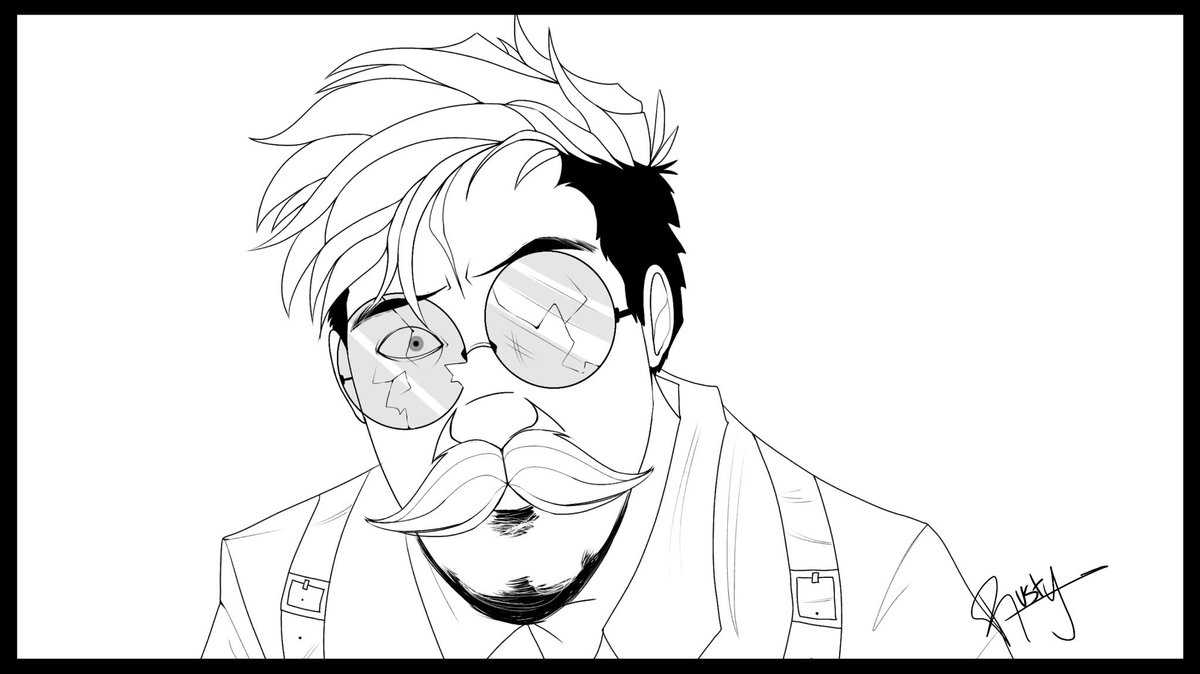 RustyBean_'s tweet photo. Some angsty lineart™️ https://t.co/ZW0QDGnC96