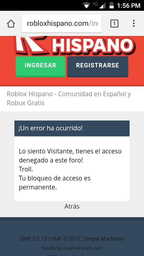 Geko97 On Twitter Roblox Hispano Esta Siendo Un - how to fix error 110 on roblox youtube