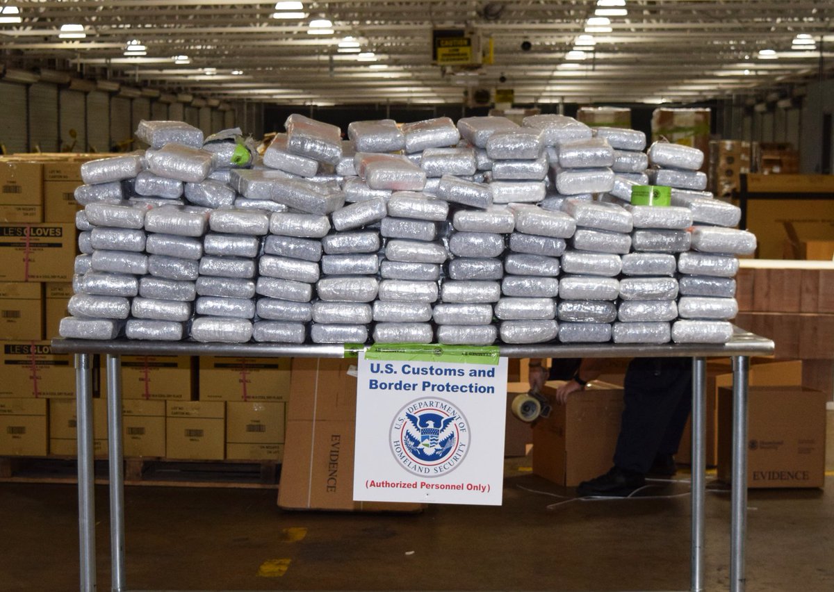 FOX29philly's tweet photo. JUST IN: Philadelphia CBP bags largest cocaine load in 10 years https://t.co/DSNxeONXYq