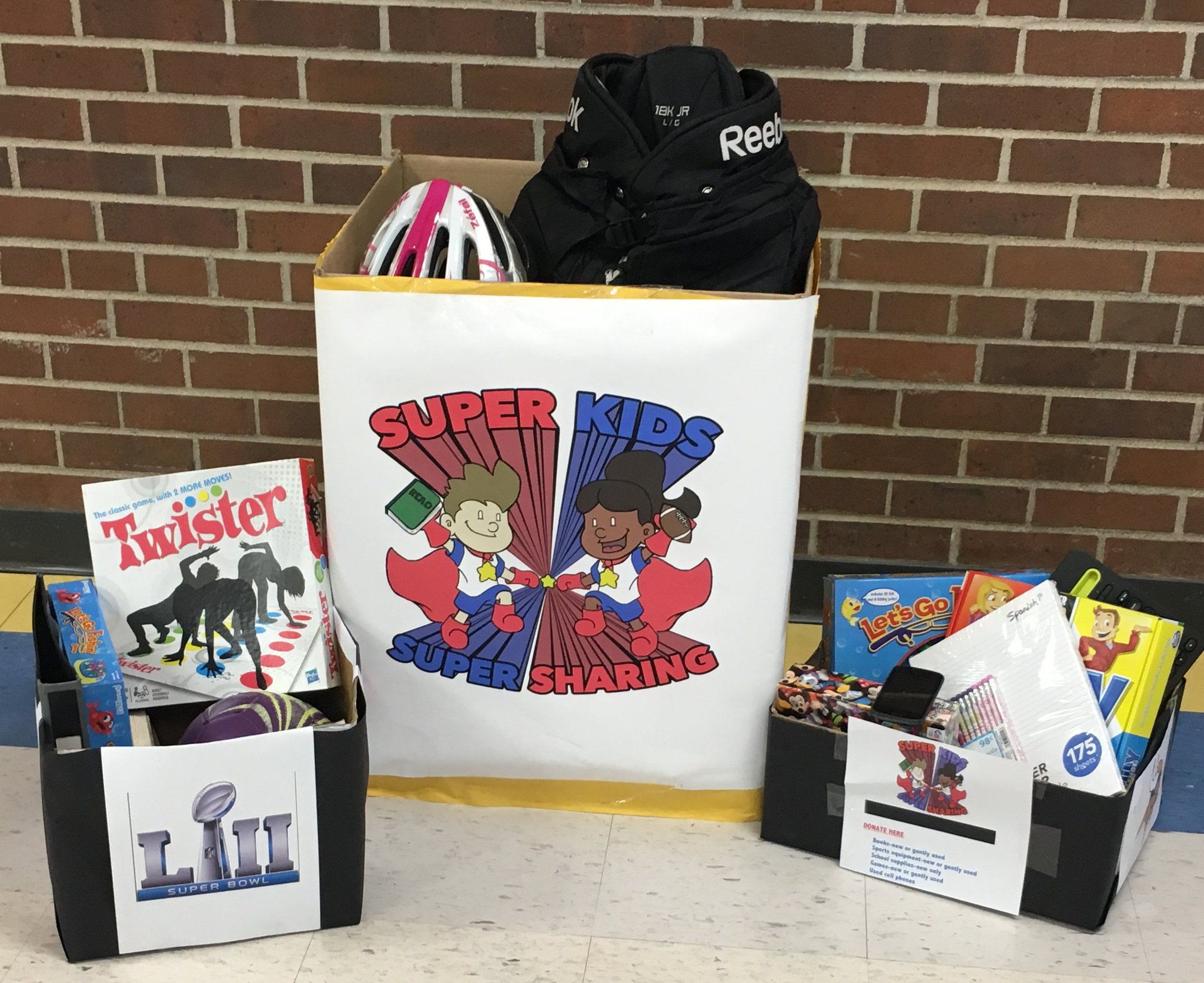 Birchview Elementary on Twitter "Donations for Super Kids, Super