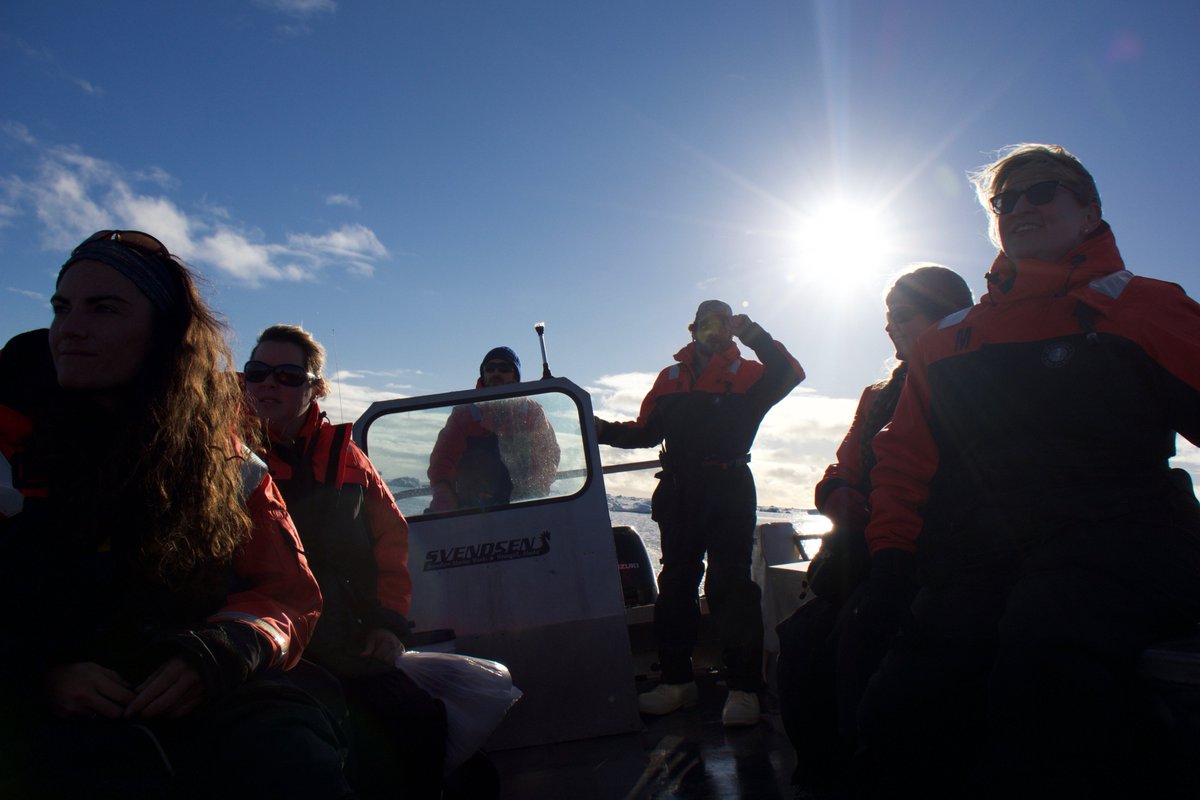 A #Sikuliaq research team heads out for a day of #fieldwork. #socooliaq #smallboatops #SKQlife #naturallyinspiring #arcticscience Photo by Mark Teckenbrock.