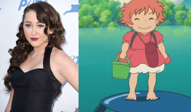 Happy 18th Birthday to Noah Cyrus! The voice of Ponyo. She\s also the sister of Miley Cyrus.  