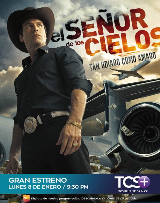 #ElSeñorDeLosCielos llega a El Salvador, gran estreno hoy 9:30 Pm por <a href="/TCSPlus/">TCS Plus</a> <a href="/RafaAmayaNunez/">Rafael Amaya</a> <a href="/FernandaCGA/">Fernanda Castillo</a> <a href="/ximherrera/">Ximena Herrera</a> <a href="/raulmijomendez/">Raul Mendez</a>