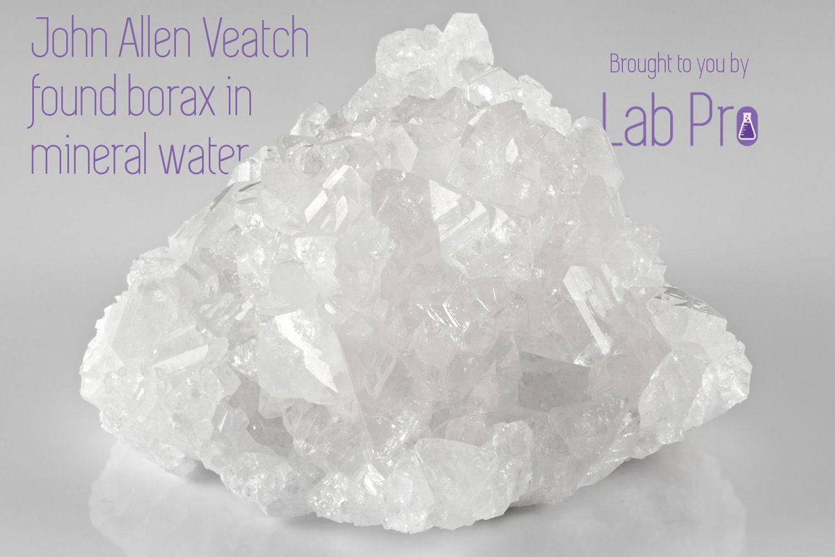 LabProInc's tweet image. #OnThisDay in 1856...

#LabPro #LabProInc #Borax #Chemistry #Crystals #LabEquipment #LaboratoryEquipment #ChemistryProducts #LabSupplier #LaboratoryDistributor #LaboratorySupplies #LabSupplies #LaboratorySupplies #LabDistributor