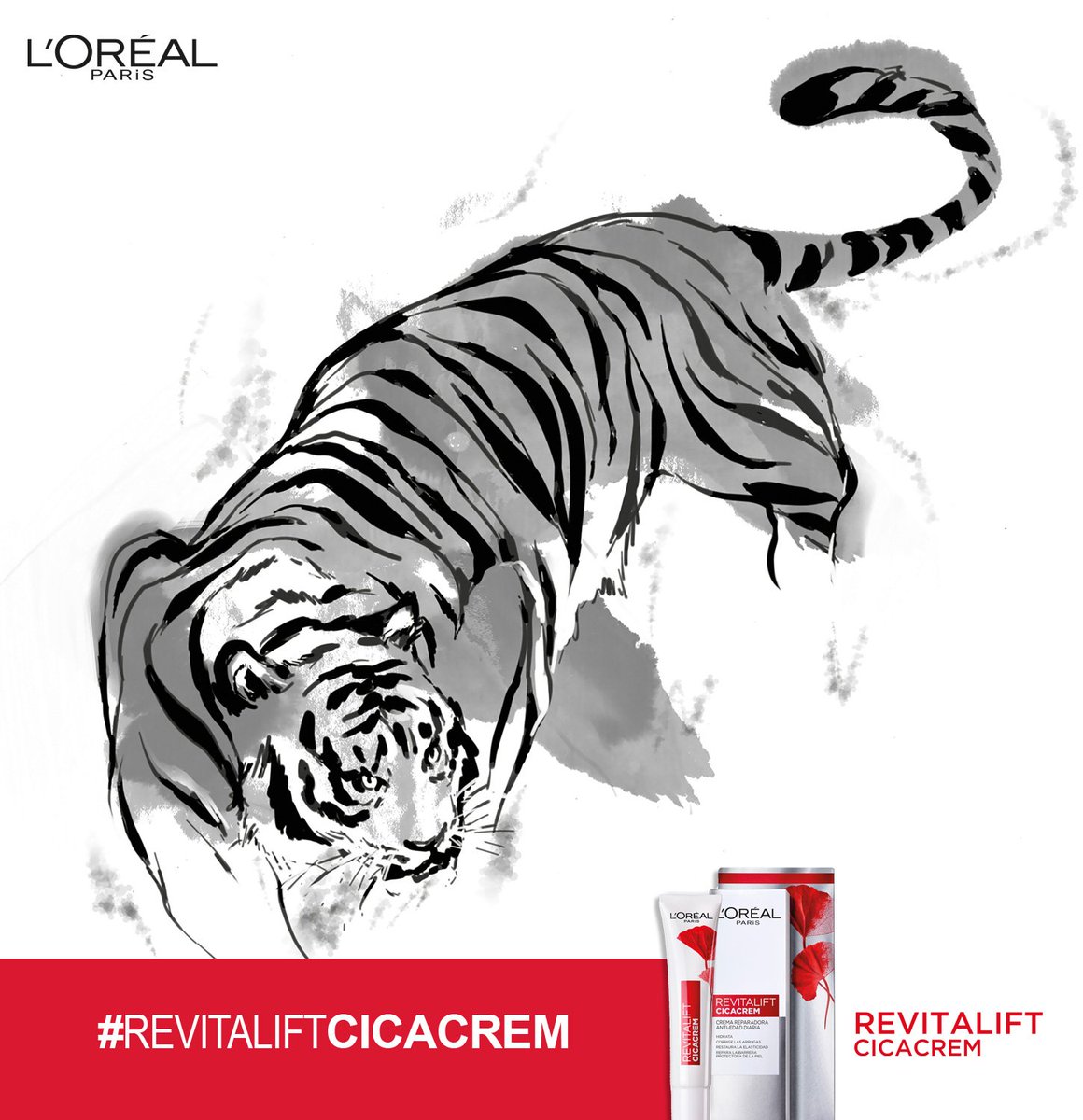 OriHada's tweet photo. Cuenta la leyenda que en Asia los tigres buscaban la centella asiática por sus propiedades reparadoras... ¿Y si jugamos a creer en ellas? #revitaliftcicacrem @trnd_es 🐅🌸 https://t.co/o7gkcyp9D9