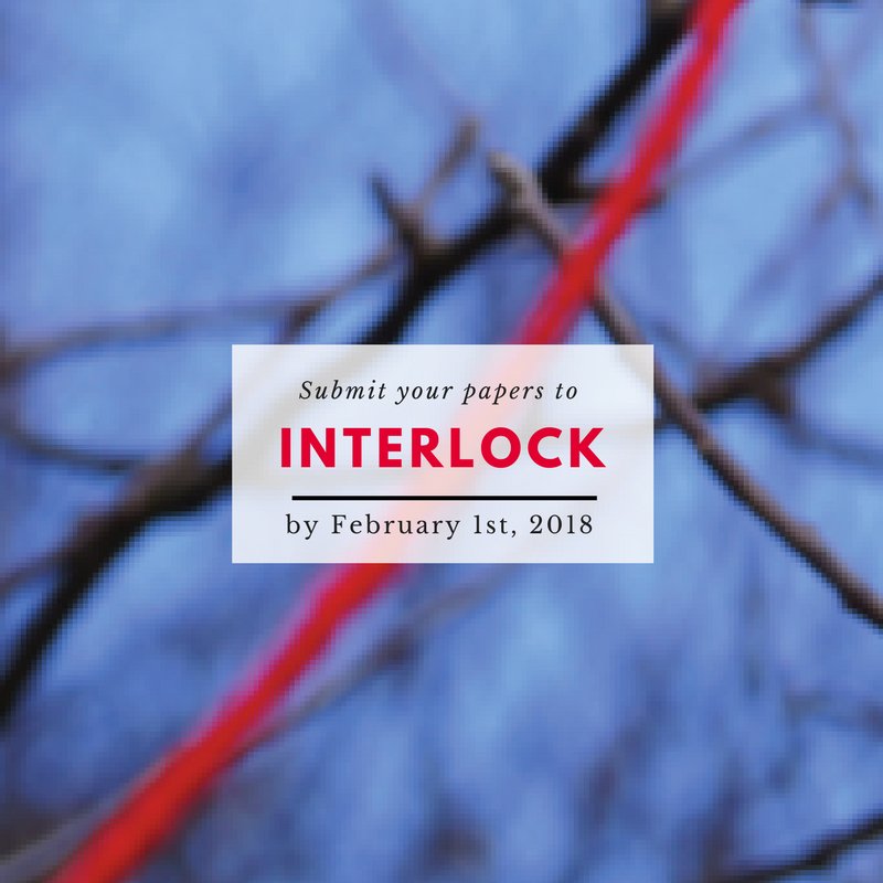 #CALLFORPAPERS Submit to INTERLOCK: A Graduate Student Conference on Interdisciplinarity in Material Culture Studies by February 1st, 2018. For more info, visit us on Facebook! facebook.com/events/1288207…