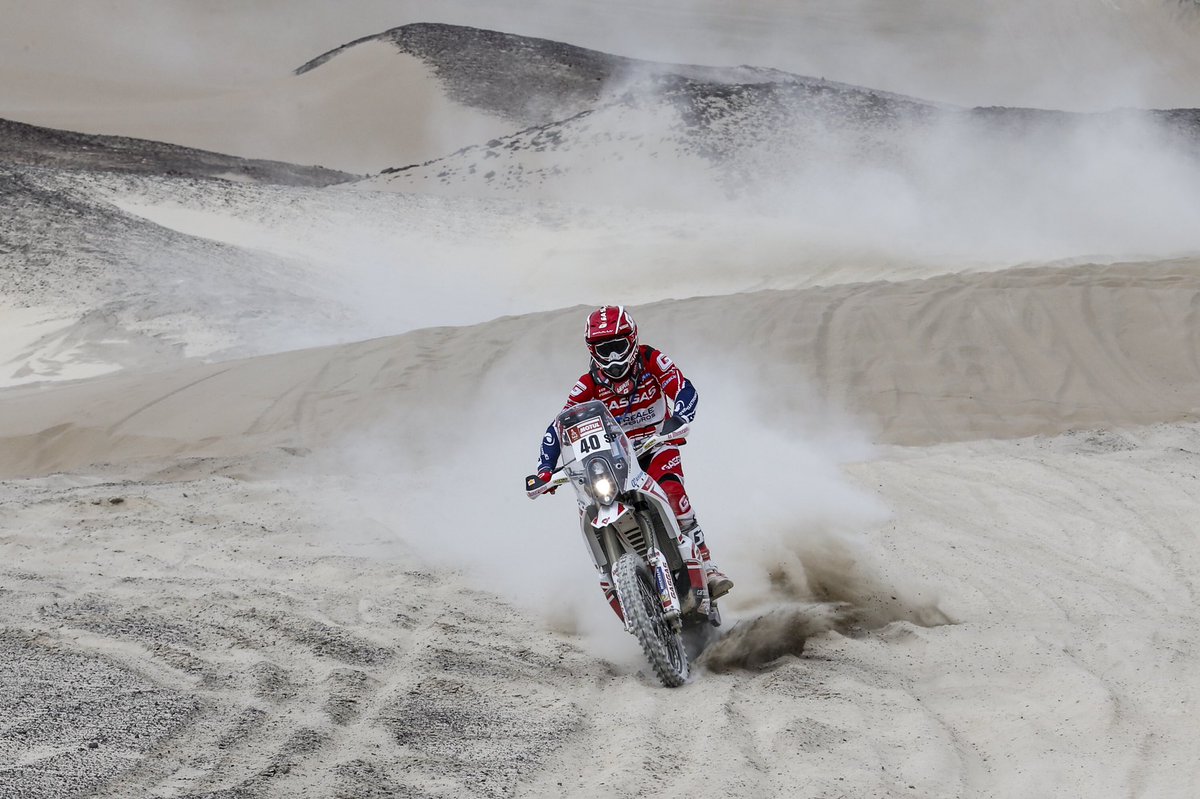 Difficult day ! I start well but very hard 2nd part of day . I ended the day 23rd and I am still 19th. Tomorrow 330km SS #gasgas#dakar2018