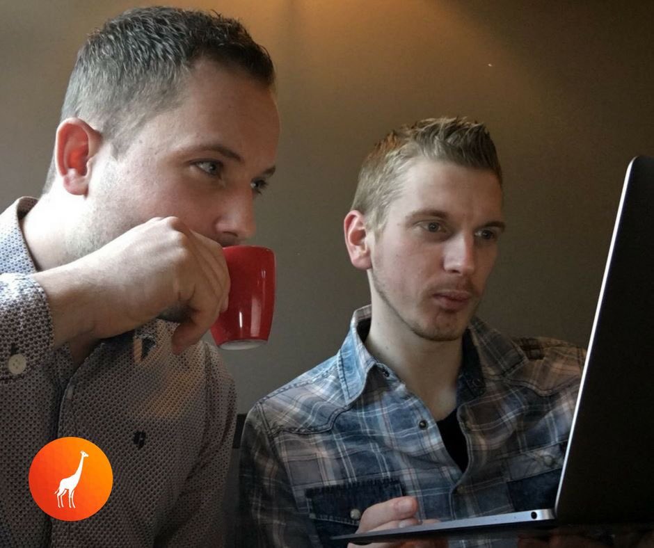 Onze founders dronken vandaag weer koffie met mogelijk nieuwe klanten! 🥂 goed begin van 2018!