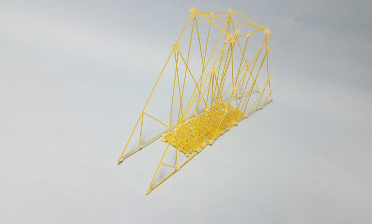 SCFoundationL's tweet photo. Our maths students completed this fantastic spaghetti bridge in the last week of term before Christmas. I think you'll agree they did an amazing job completing it #STEM #TeamWork #MathsSTEM https://t.co/J7leq1yVtR