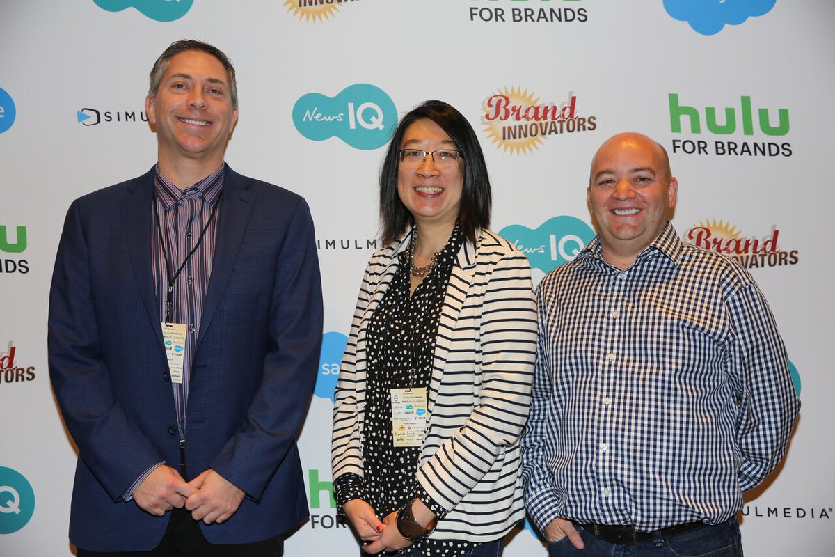 BrandInnovators's tweet photo. All Smiles after a fantastic fireside chat with @CampbellSoupCo's @Yintegrated &amp; Matt Pritchard alongside @SalesforceDMP's Michael Moreau 📸 #BISummit #CES https://t.co/7o6kxbyddO