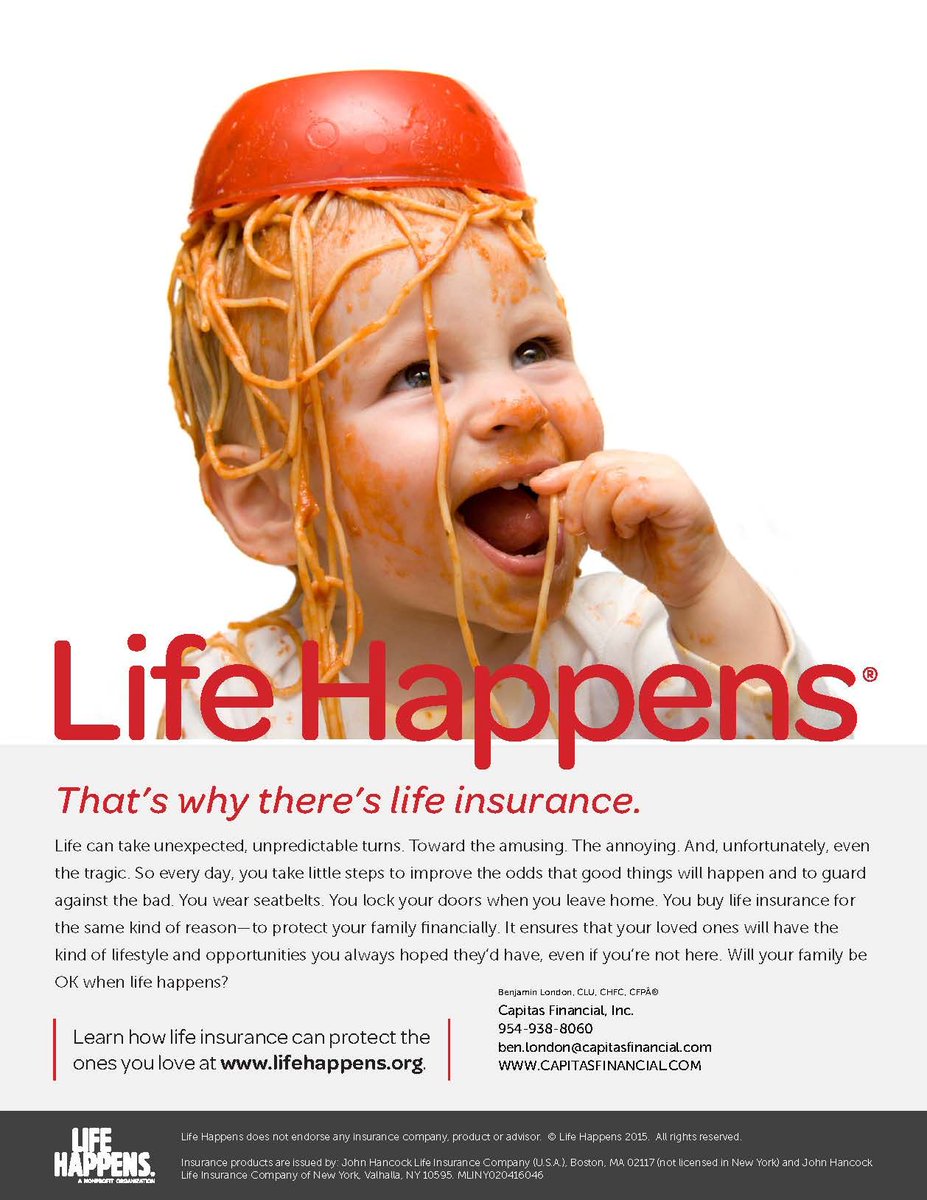 InsurancebyBen's tweet image. Life can take unexpected, unpredictable turns. Toward the amusing. The annoying. And, unfortunately, even the tragic.

That’s why there’s life insurance.