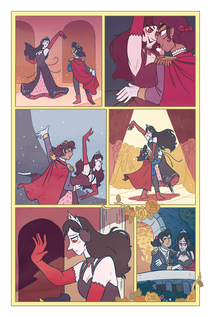 2 favorite pages from my swan lake comic for Valor 2! I was going for a more decorative/fairytale look on this short, it was a lot of fun