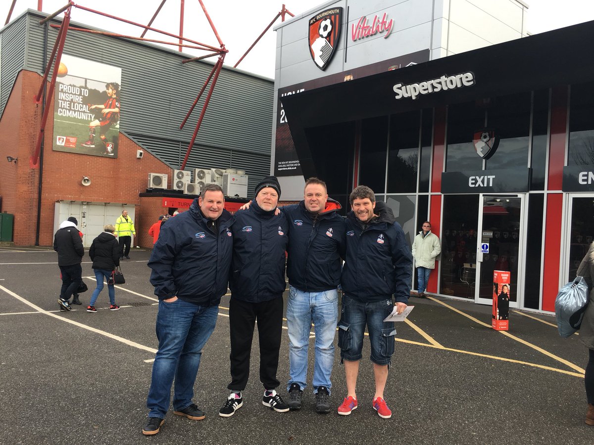 FACUP_Vagabonds's tweet photo. Could be back to @afcbournemouth hopefully they will allow a bucket collection for @Bradleysfight this time. Or @LaticsOfficial may produce an upset in replay? Either way we will be continuing our commitment; #ball1 all the way to Wembley. #facup #FACup Draw ...good day Saturday https://t.co/2O8edPEOXy